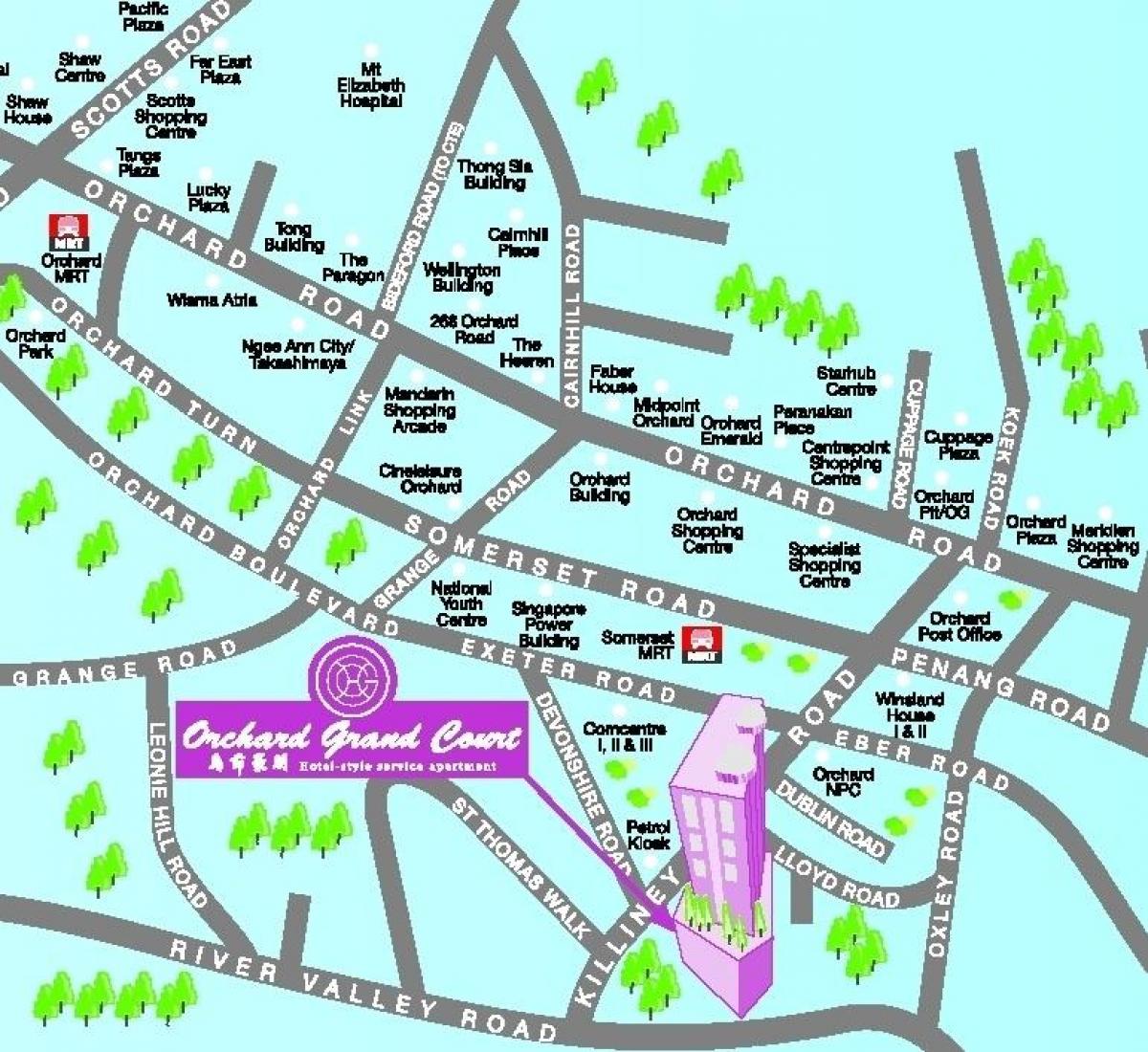 orchard road i Singapore kart
