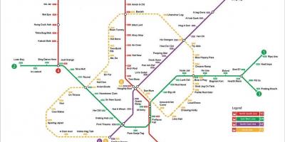 Mrt-stasjon kart Singapore