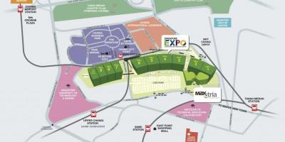 Kartet av Singapore expo